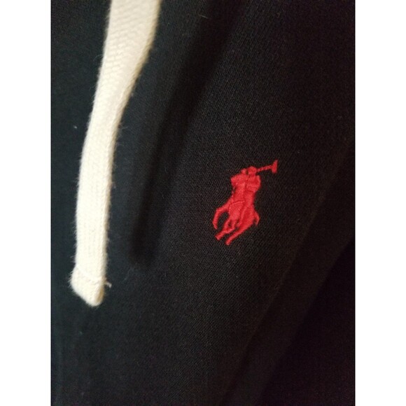 Polo Ralph Lauren full zip hoodie hooded sweatshirt black 2XLT 2X tall XXL - Picture 4 of 10